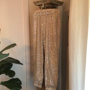 LOFT Sequin Joggers- Stunning!